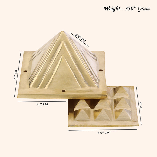 My Vastu Tool 2 LAYER BRASS PYRAMID - Image 2