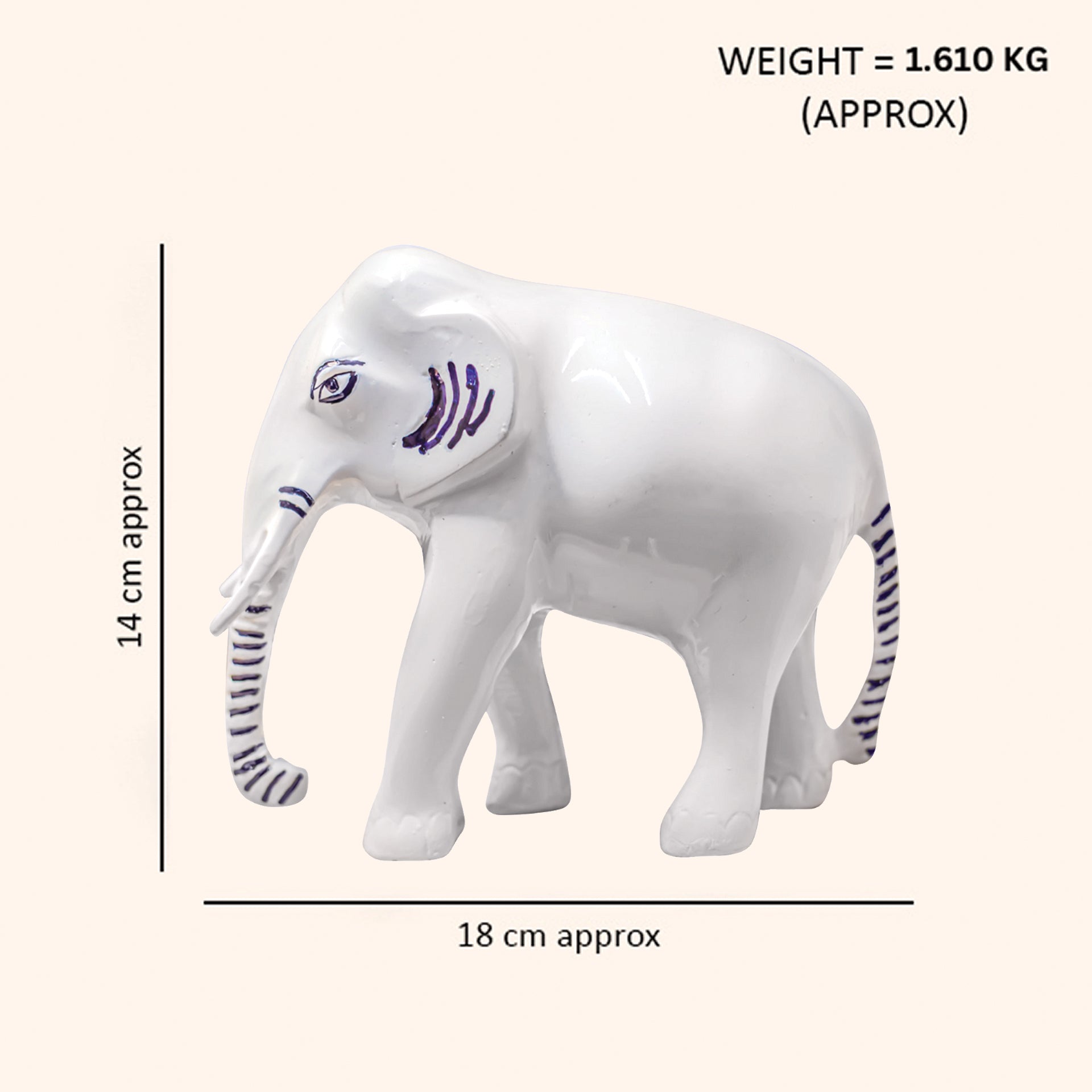 My Vastu Tool BRASS WHITE ELEPHANT - Image 2