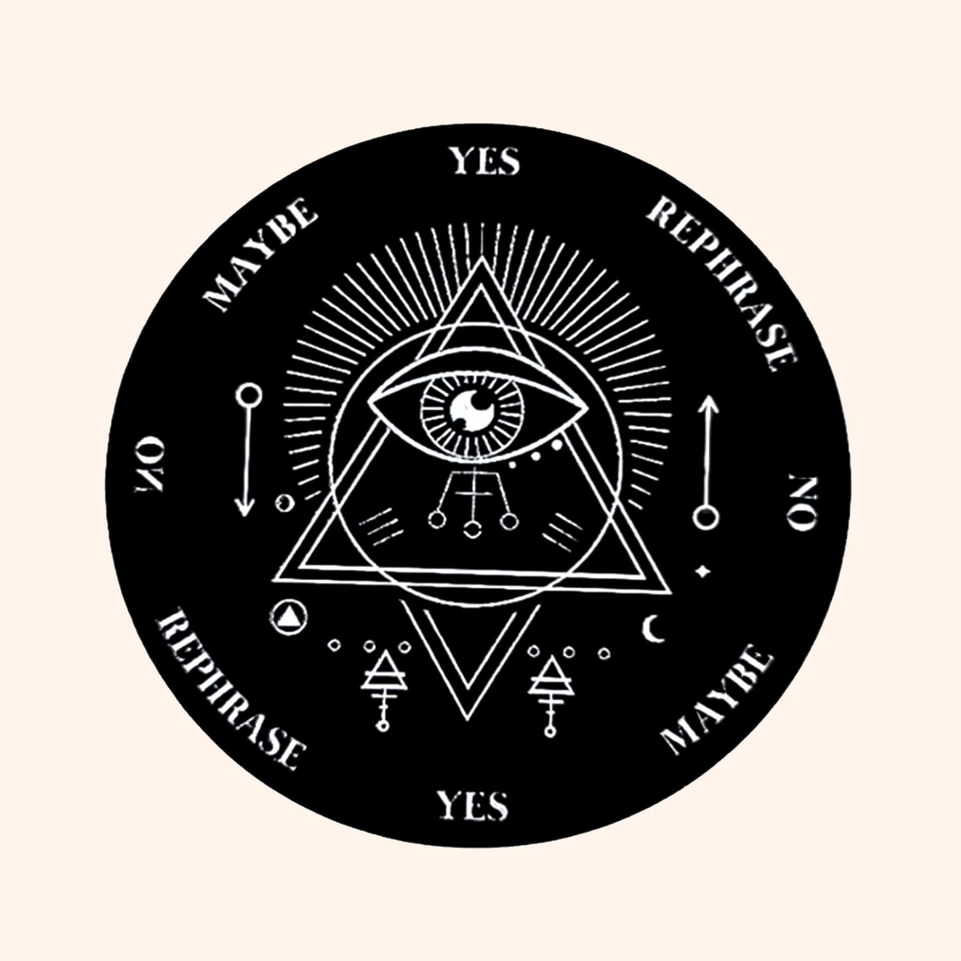 My Vastu Tool EVIL EYE BOARD WITH BRASS PENDULAM (PENDULAM ASSORTED) 9 INCH - Image 2