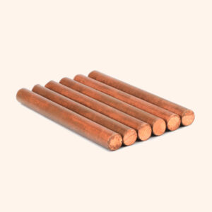 My Vastu Tool COPPER ROUND STUD 3 INCH 8 MM SET 6