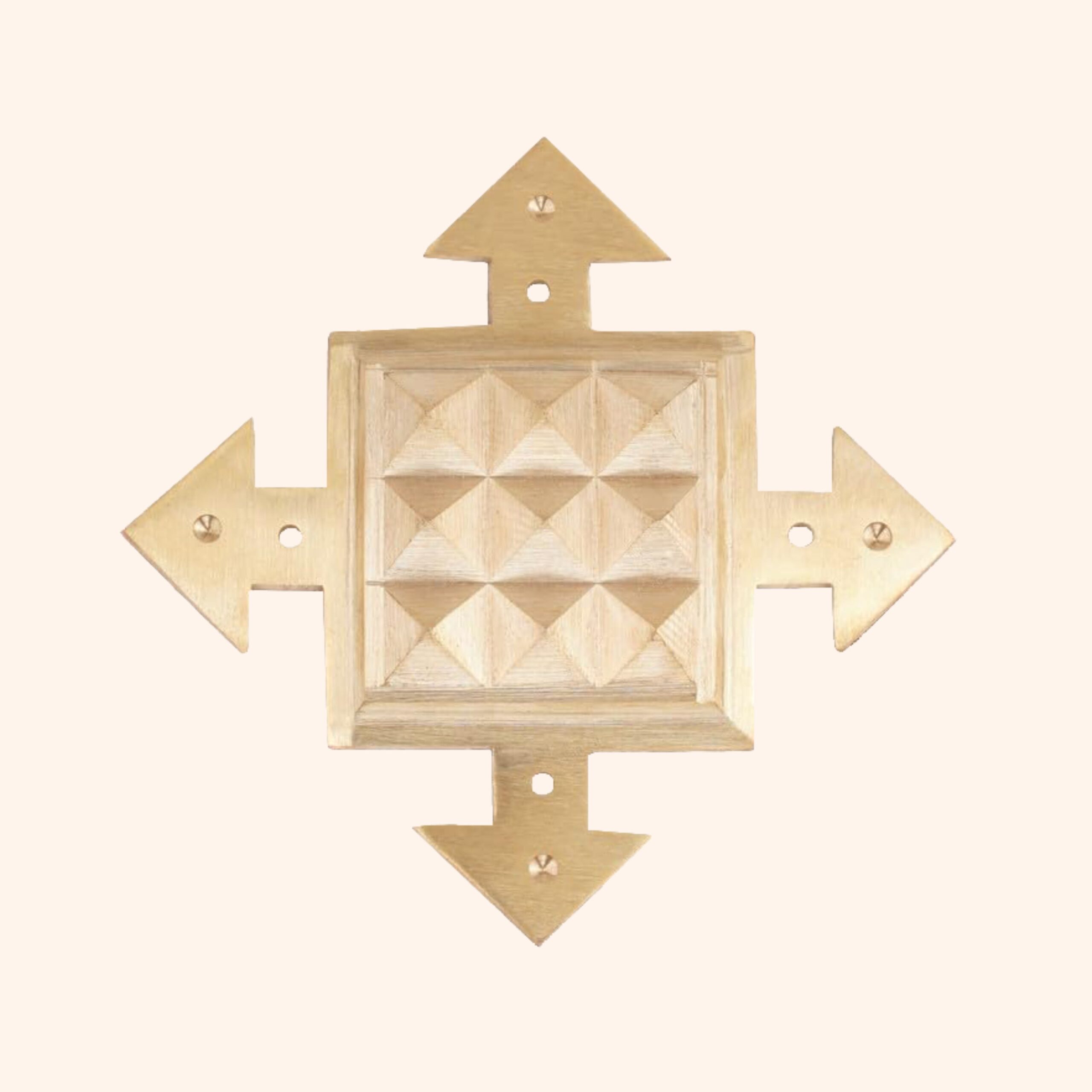 My Vastu Tool BRASS PYRAMID ARROW HELIX (4 INCH)