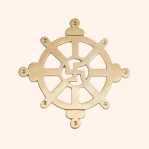 My Vastu Tool BRASS CHAKRA SATIYA HELIX (4.5 INCH)