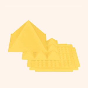 YELLOW 3 LAYER PLASTIC PYRAMID