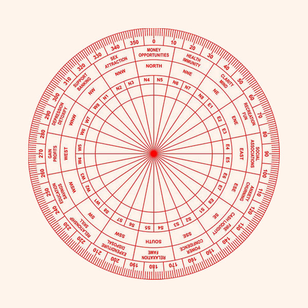 My Vastu Tool RED PLAIN SHAKTI CHAKRA 7 INCH