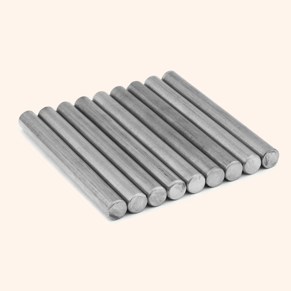 My Vastu Tool IRON ROUND STUD 3 INCH 8MM SET 9