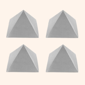 IRON PLAIN HOLLOW PYRAMID 2 INCH SET 4