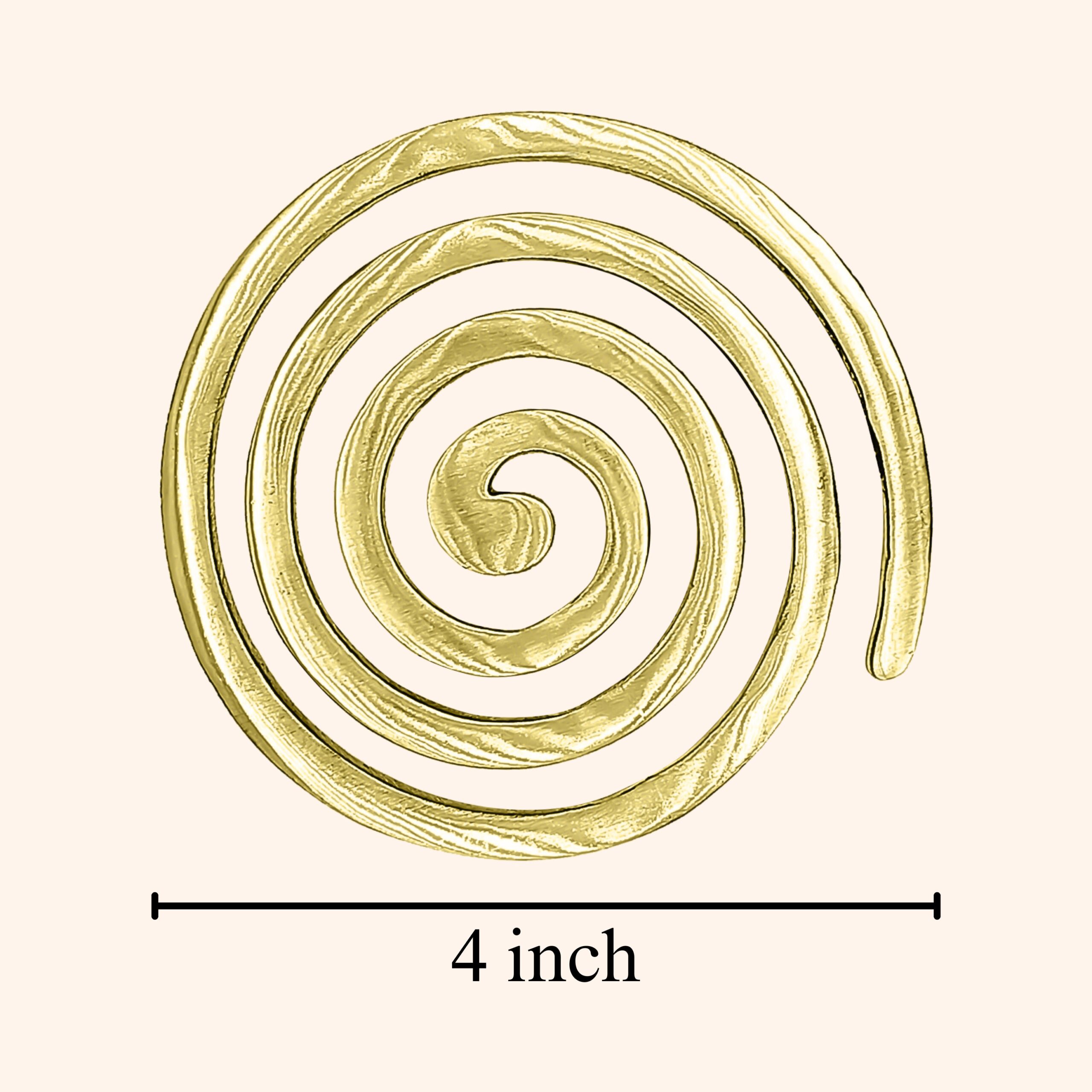 My Vastu Tool BRASS PLAIN HELIX 4 INCH - Image 2
