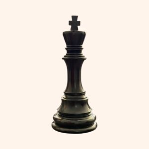 My Vastu Tool CHESS KING STATUE | HEIGHT -15 INCH | RESIN DECORATIVE CHESS PIECE FOR HOME & OFFICE DECOR |SYMBOL OF LEADERSHIP & STRATEGY | BLACK RESIN FINISH