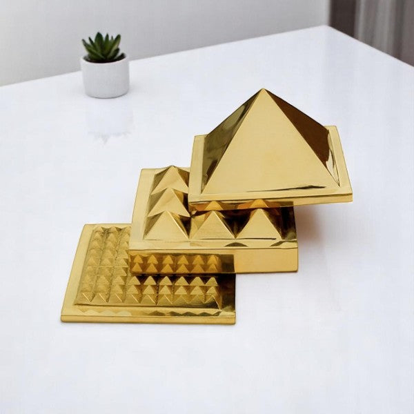 My Vastu Tool 3 LAYER BRASS PYRAMID - Image 3