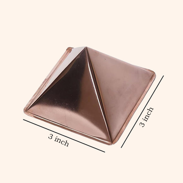 COPPER HOLLOW CURVE PYRAMID 3 INCH SET 9 - Image 2