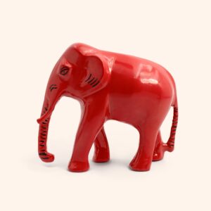My Vastu Tool BRASS RED ELEPHANT