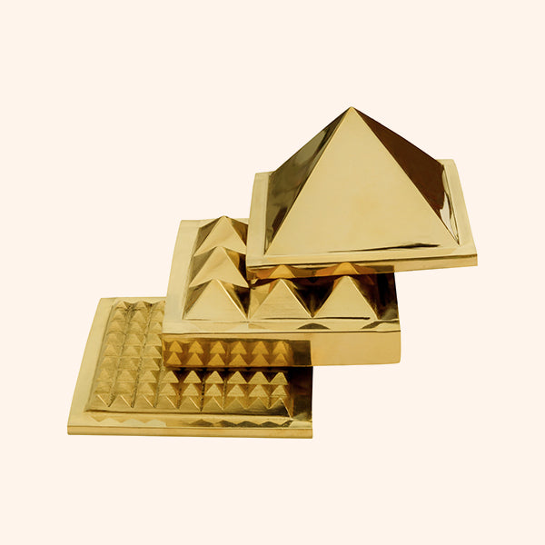 My Vastu Tool 3 LAYER BRASS PYRAMID