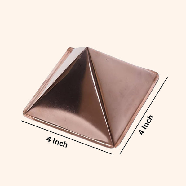 COPPER HOLLOW CURVE PYRAMID 4 INCH SET 7 - Image 2