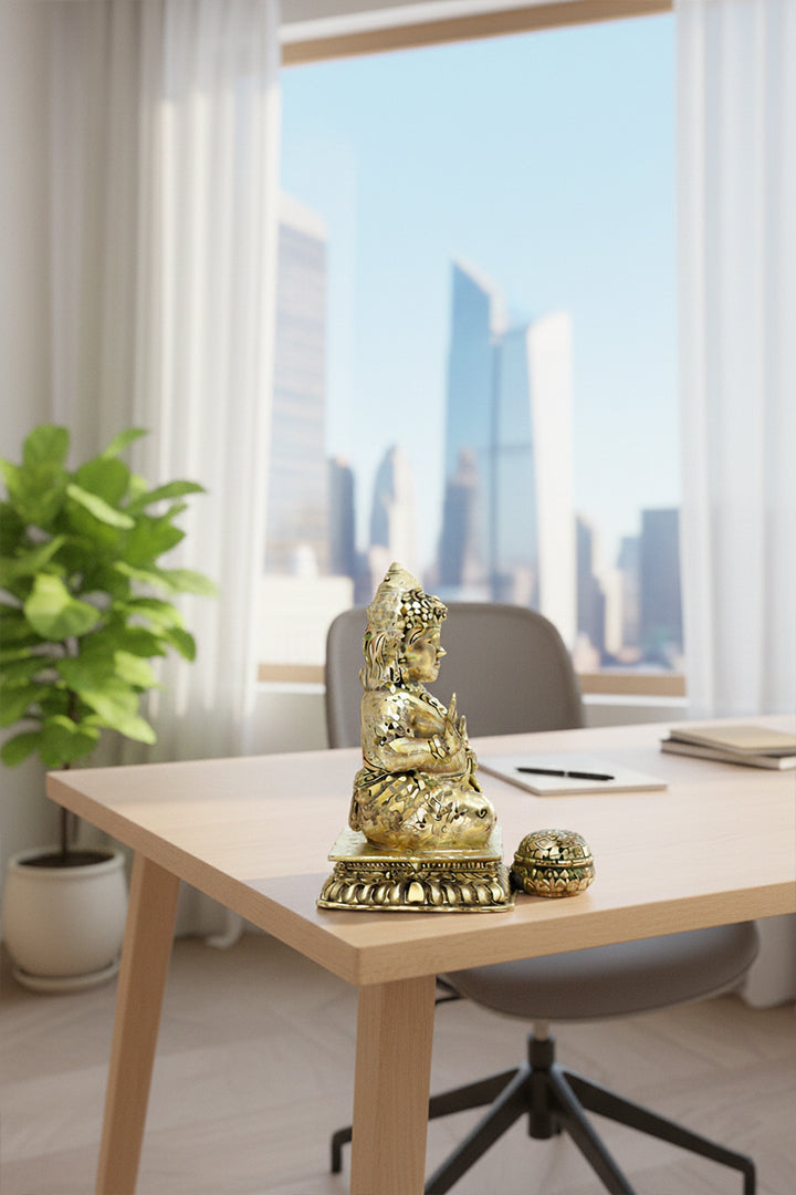 My Vastu Tool BRASS DHAN KUBER JI 3 INCH (APPROX) - Image 5