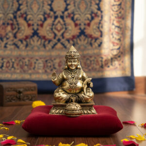 My Vastu Tool BRASS DHAN KUBER JI 3 INCH (APPROX)