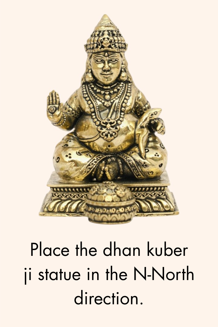 My Vastu Tool BRASS DHAN KUBER JI 3 INCH (APPROX) - Image 4