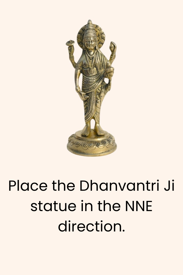 My Vastu Tool BRASS DHANVANTRI STATUE - Image 4