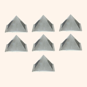 TRI DHATU HOLLOW CURVE PYRAMID 2 INCH SET 7