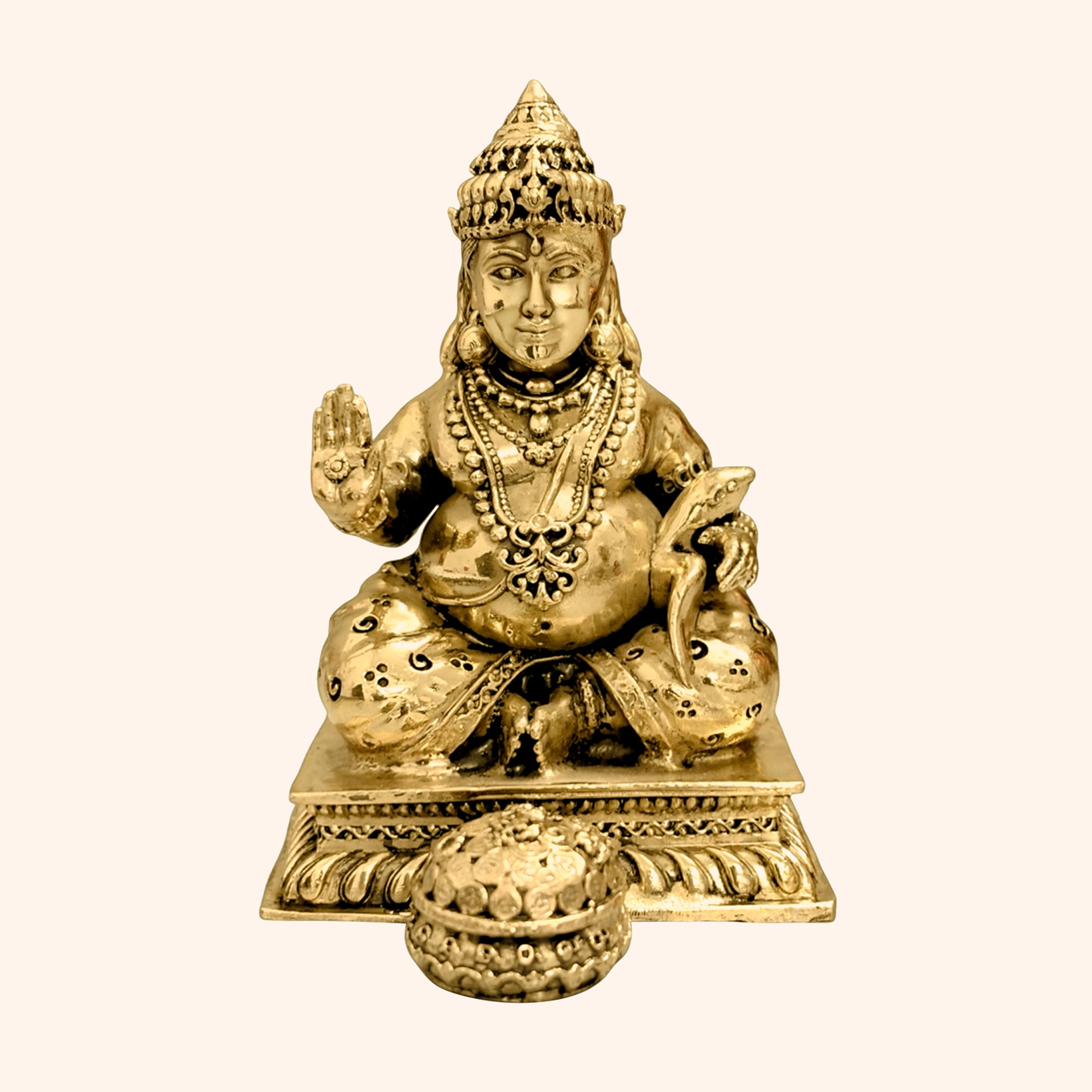 My Vastu Tool BRASS DHAN KUBER JI 4 INCH (APPROX) - Image 2