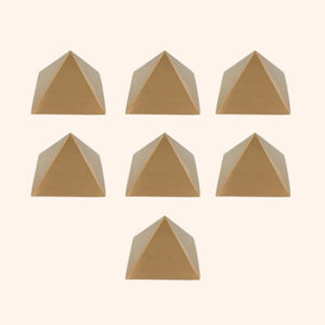 COPPER HOLLOW PLAIN PYRAMID 3 INCH SET 7