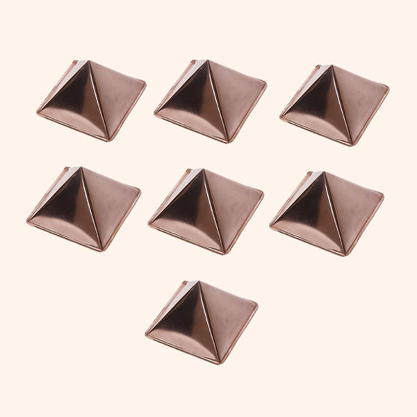 COPPER HOLLOW CURVE PYRAMID 2 INCH SET 7