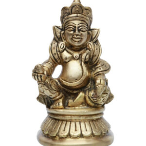 My Vastu Tool BRASS KUBER JI 3.5 INCH (APPROX)