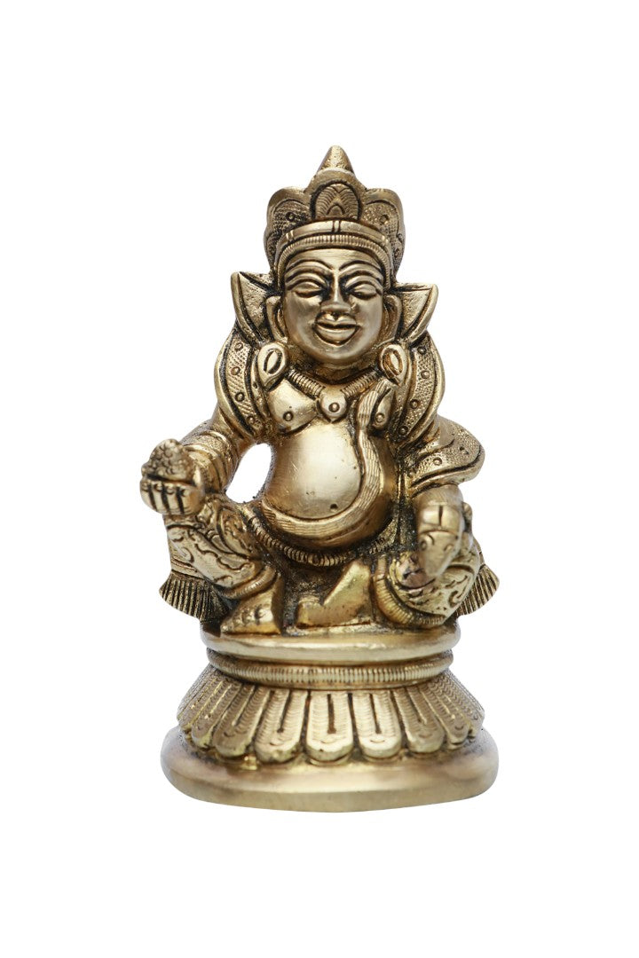 My Vastu Tool BRASS KUBER JI 3.5 INCH (APPROX)