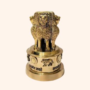 My Vastu Tool 4 INCH BRASS ASHOKA STAMBH