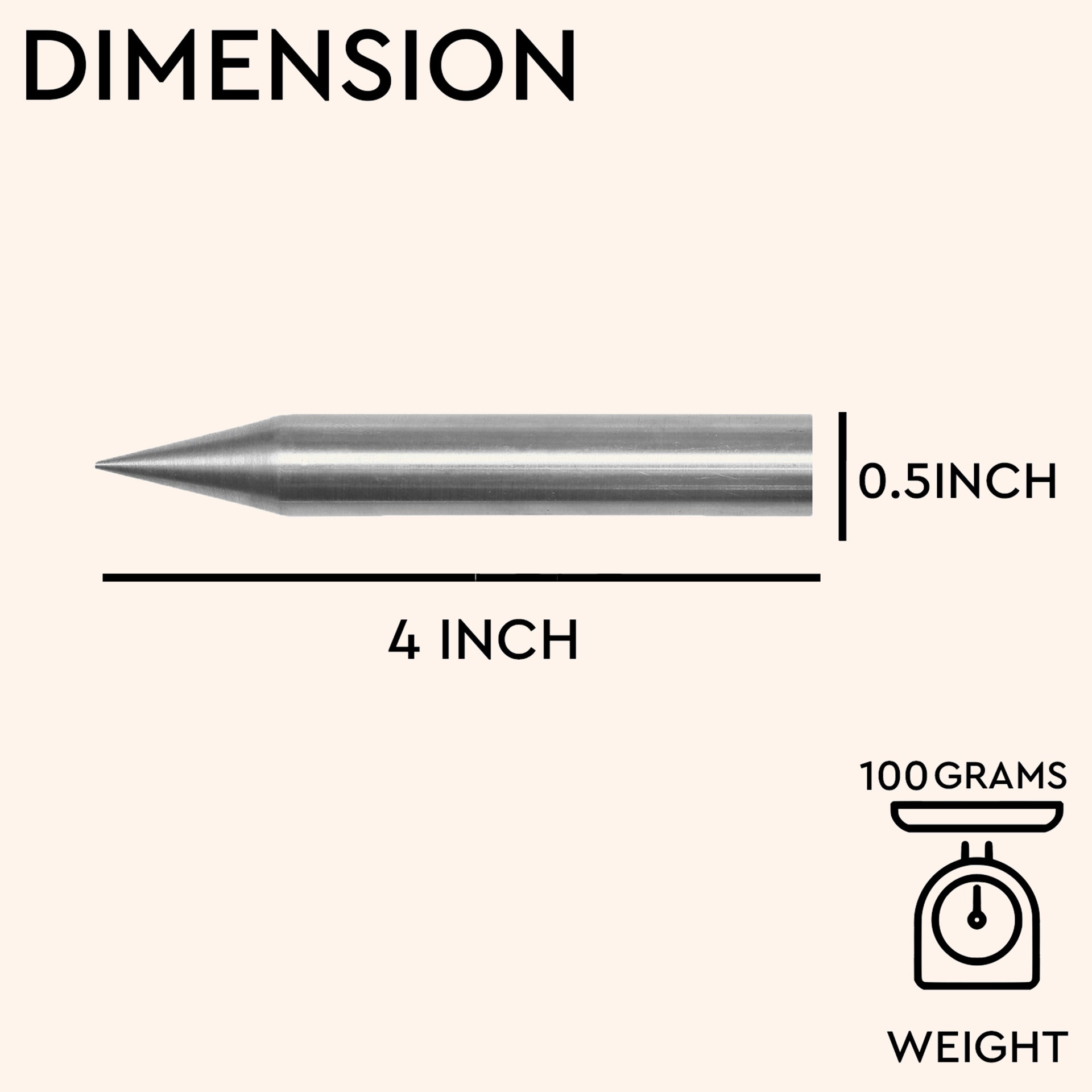 My Vastu Tool IRON 4 INCH KILAK - Image 3