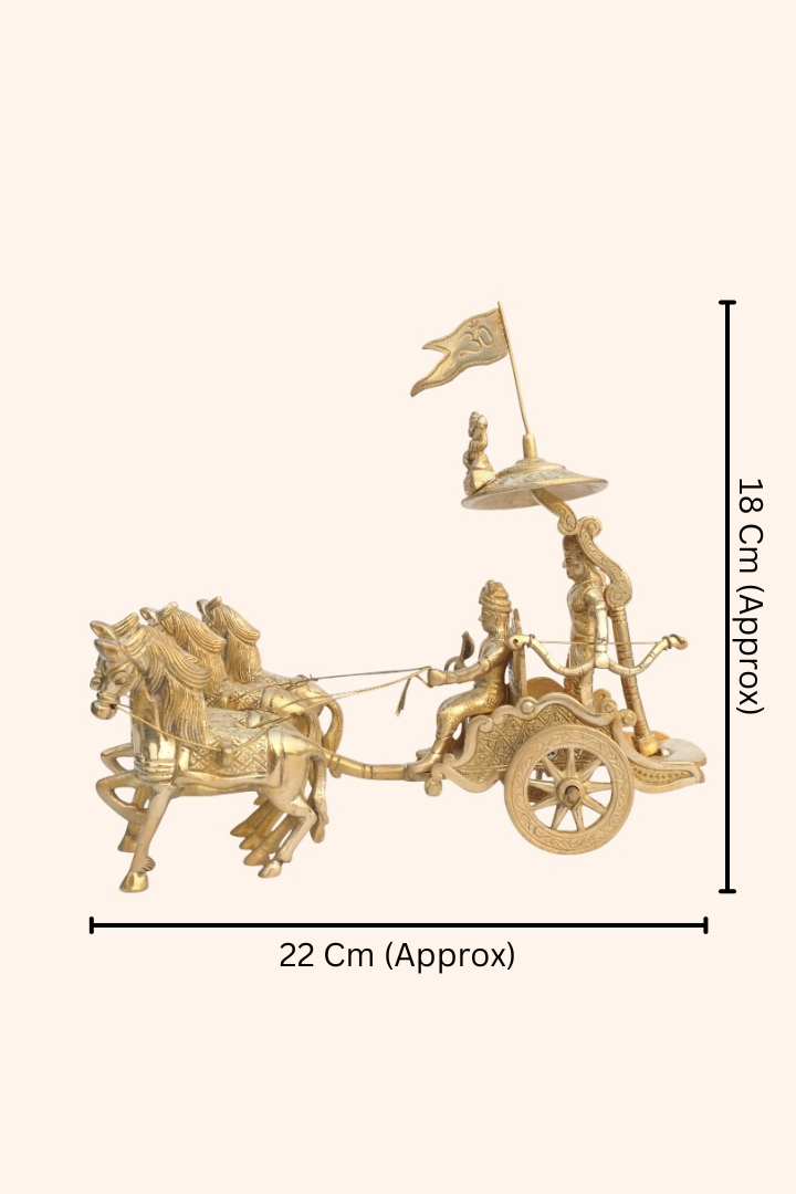 My Vastu Tool ARJUNA RATH FOUR HORSE WITH KRISHNA JI - Image 3