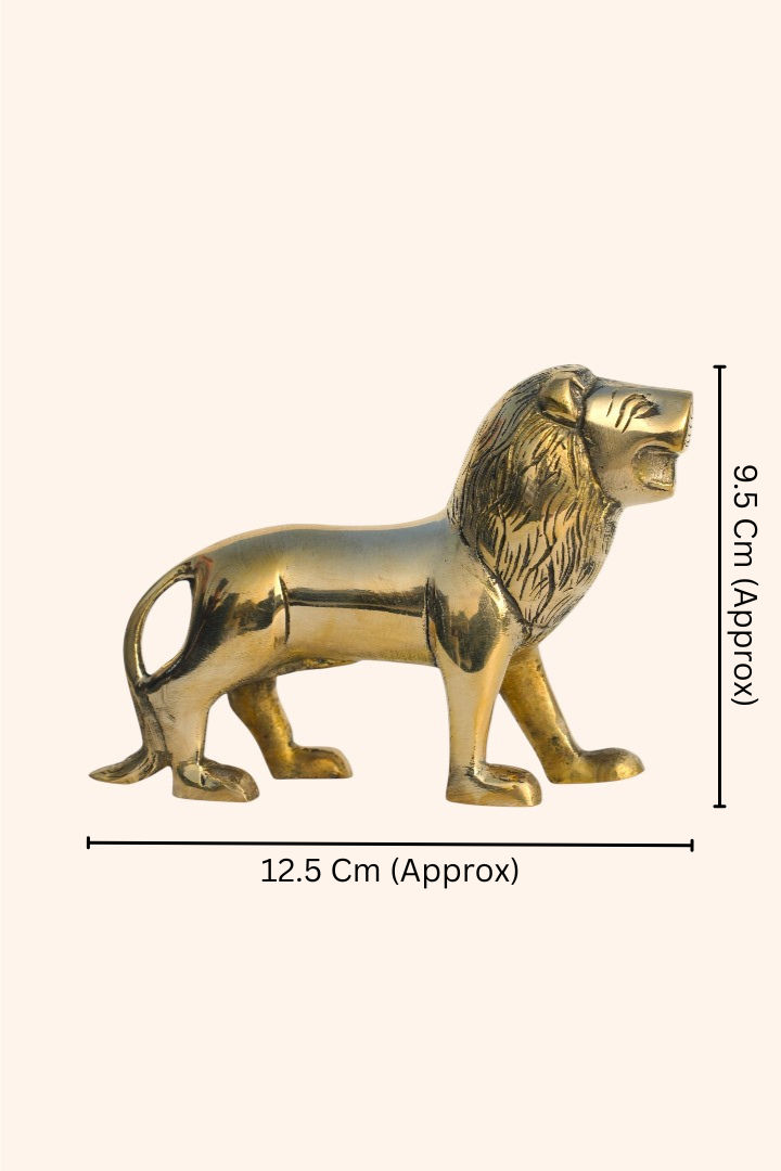 My Vastu Tool BRASS LION STATUE 3.5 INCH (APPROX) - Image 3
