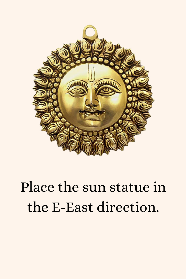 My Vastu Tool BRASS SMALL SUN STATUE - Image 3