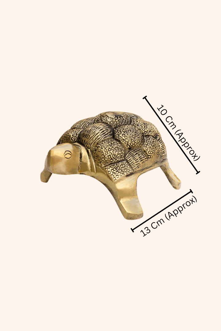 My Vastu Tool BRASS HOLLOW SMALL TURTLE - Image 3