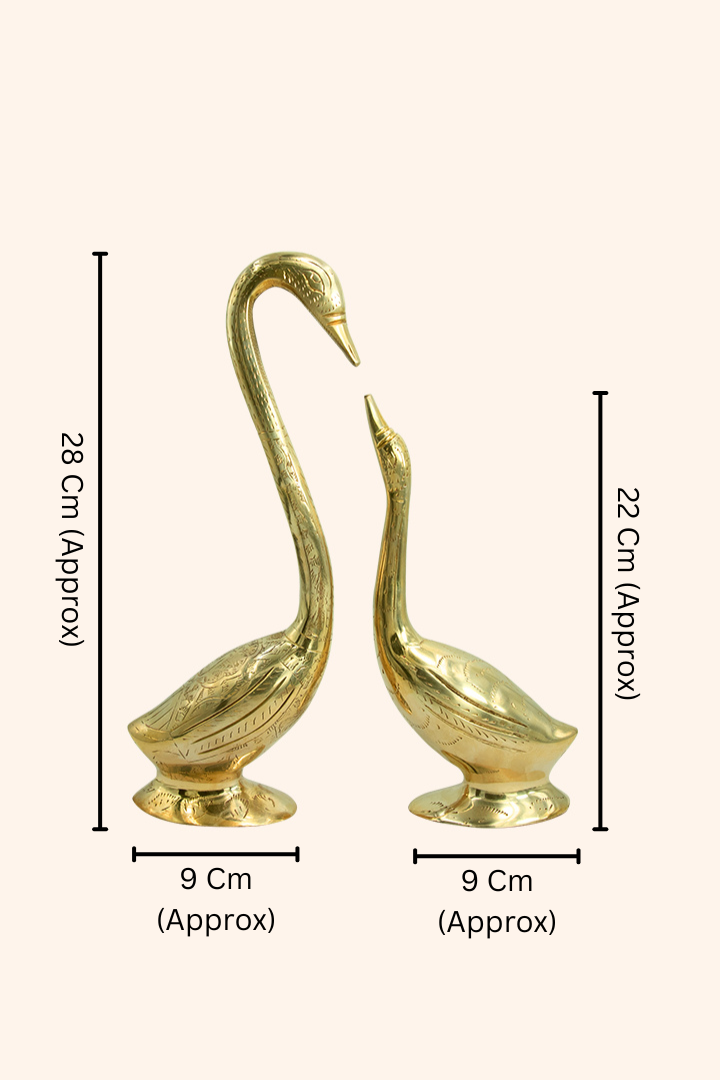 My Vastu Tool BRASS SWAN PAIR - Image 2
