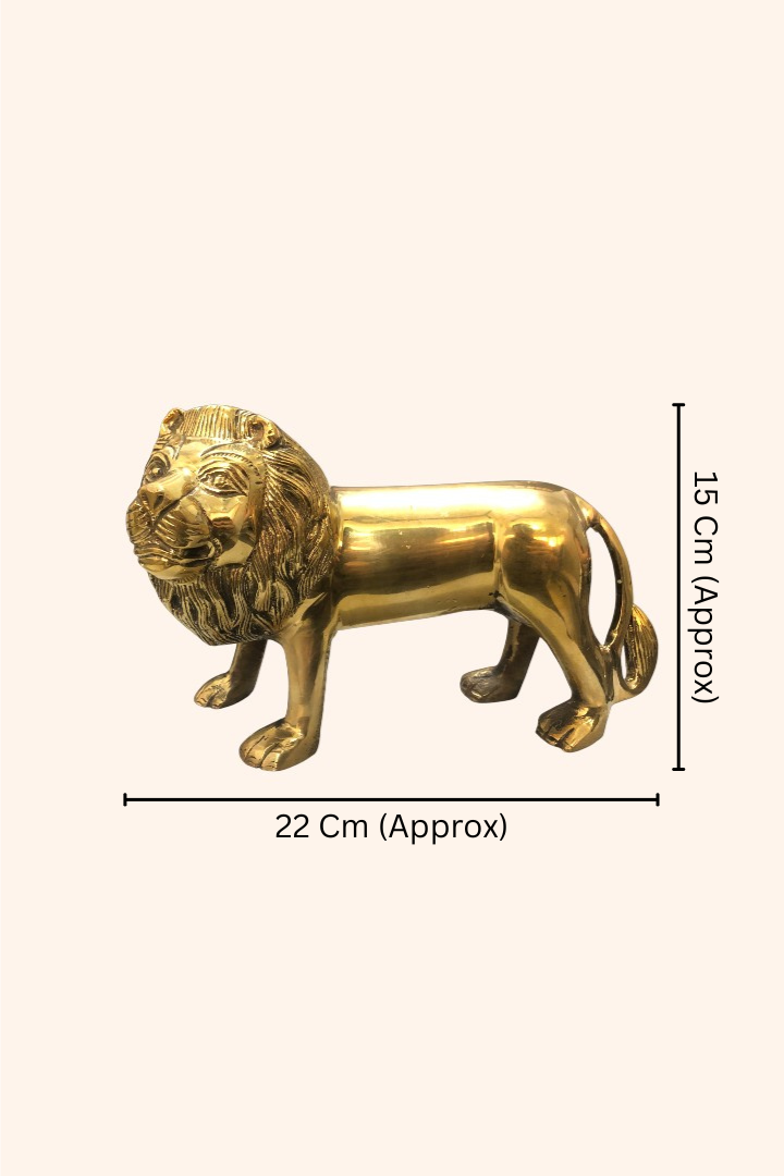 My Vastu Tool BRASS LION STATUE 5.5 INCH (APPROX) - Image 3