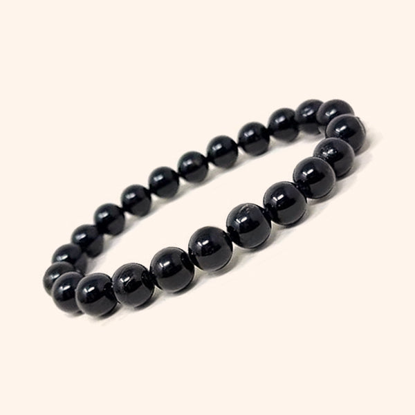 My Vastu Tool BLACK TOURMALINE ORIGINAL BRACELET 8 MM BEADS - Image 2