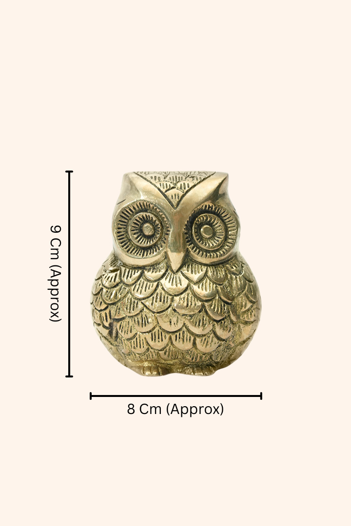 My Vastu Tool BRASS OWL STATUE - Image 2