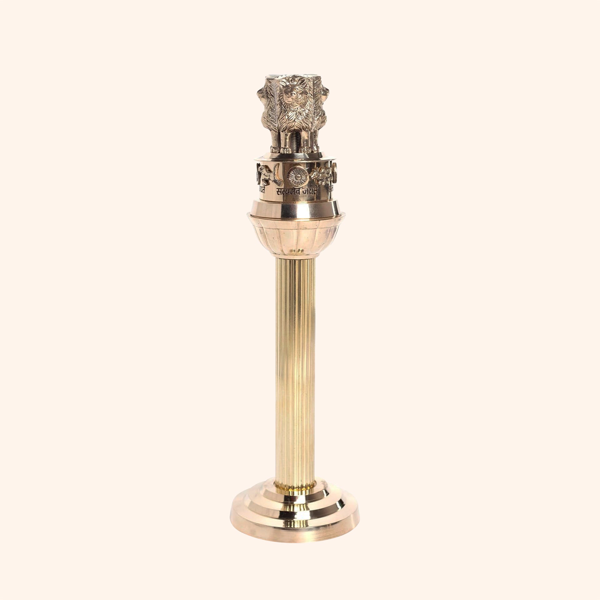 My Vastu Tool 11 INCH BRASS ASHOKA PILLAR