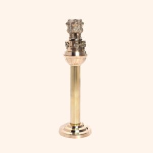 My Vastu Tool 15 INCH BRASS ASHOKA PILLAR