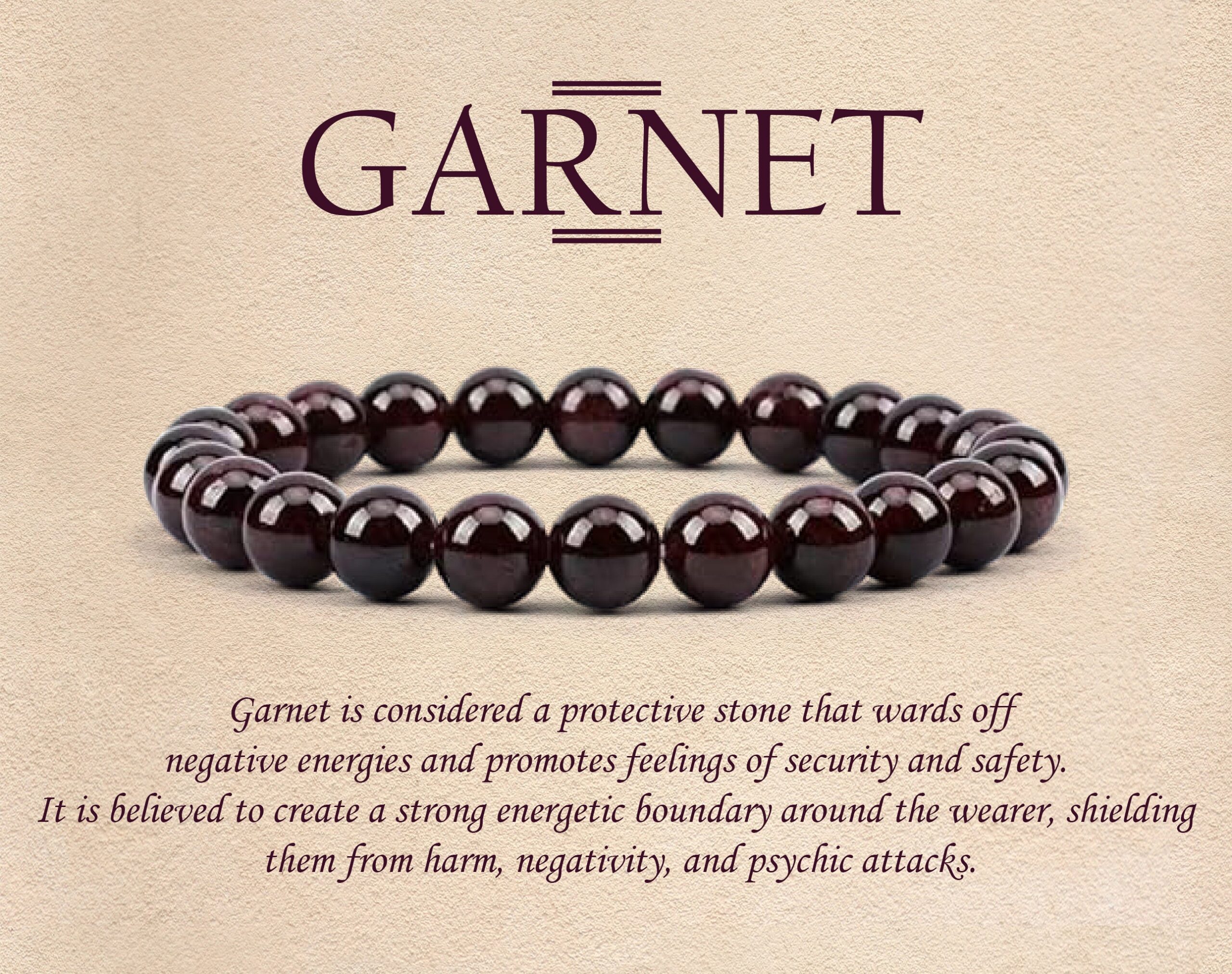 My Vastu Tool GARNET BRACELET - Image 3