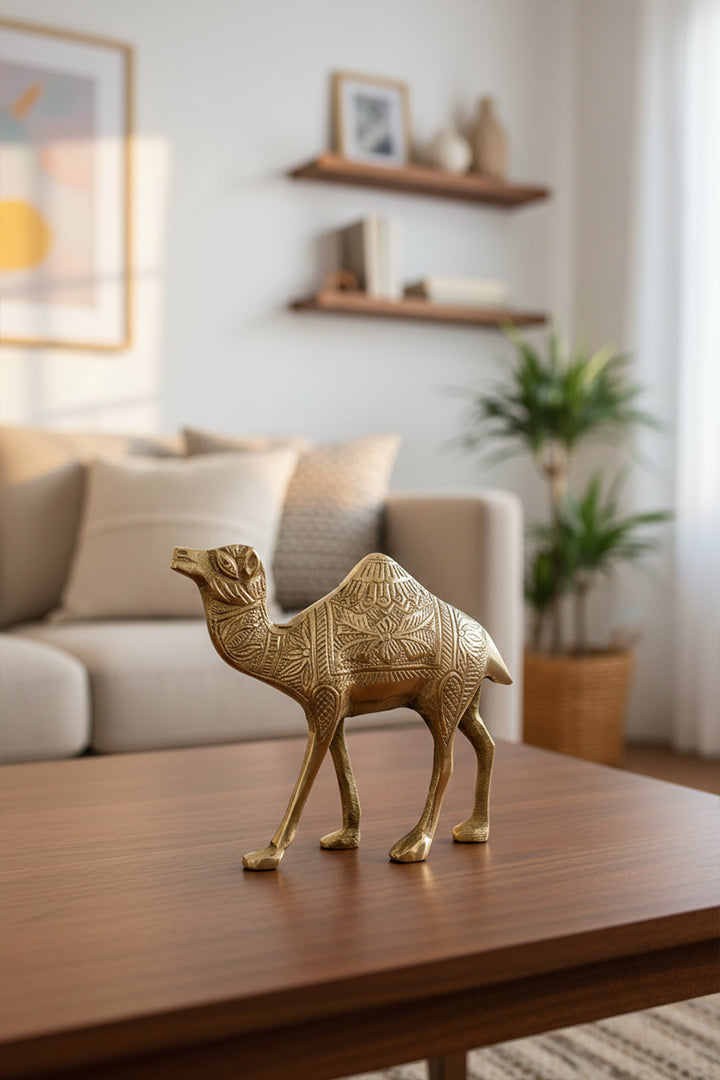 My Vastu Tool BRASS DESIGN CAMEL STATUE
