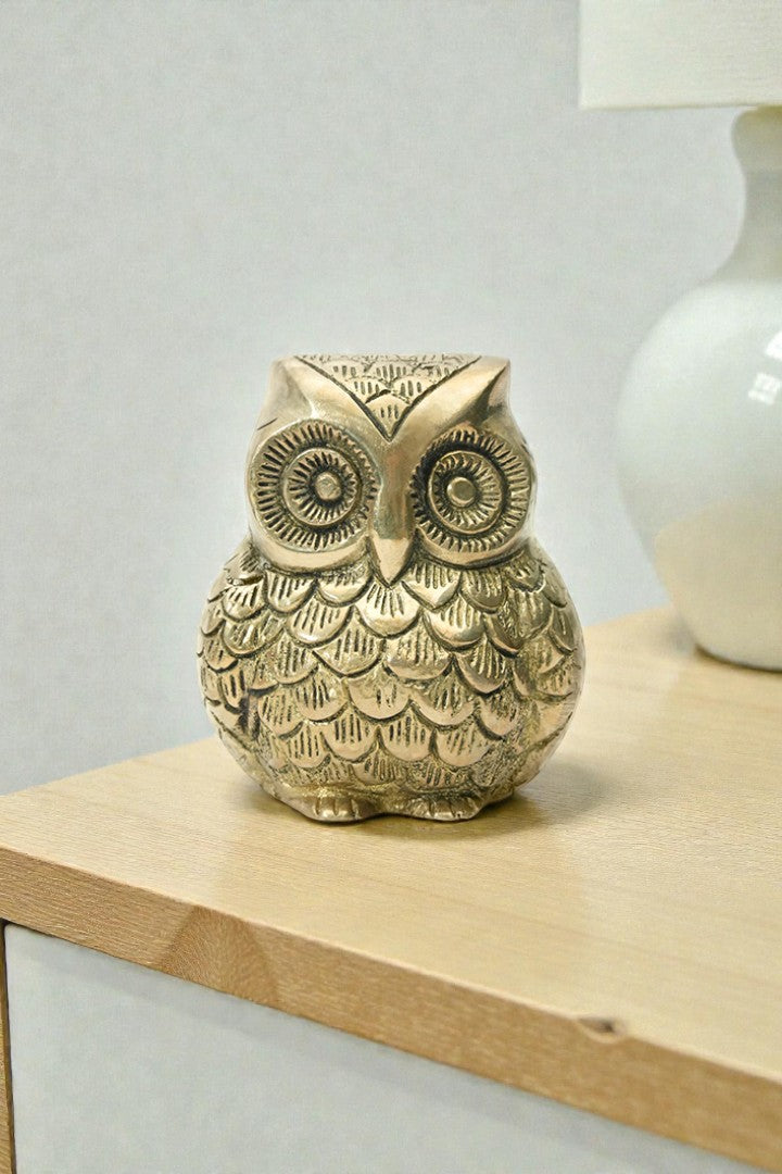 My Vastu Tool BRASS OWL STATUE - Image 3