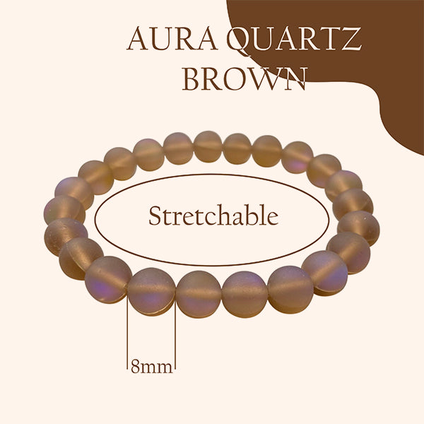 My Vastu Tool AURA QUARTZ BROWN BRACELET