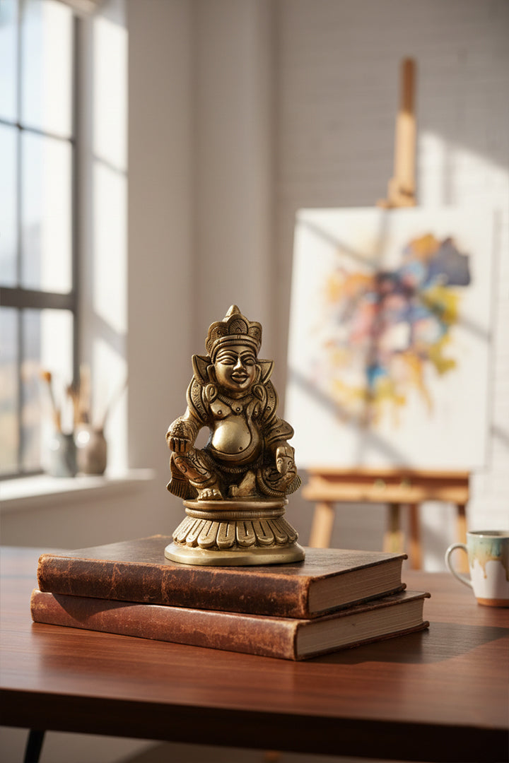 My Vastu Tool BRASS KUBER JI 3.5 INCH (APPROX) - Image 2