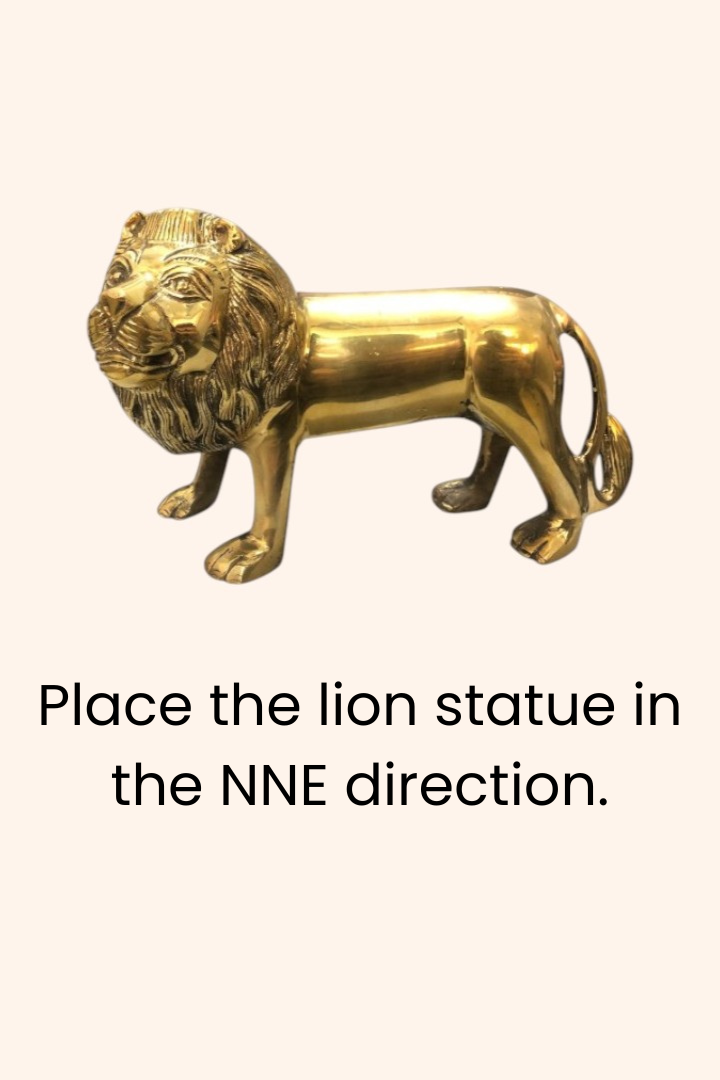 My Vastu Tool BRASS LION STATUE 5.5 INCH (APPROX) - Image 6