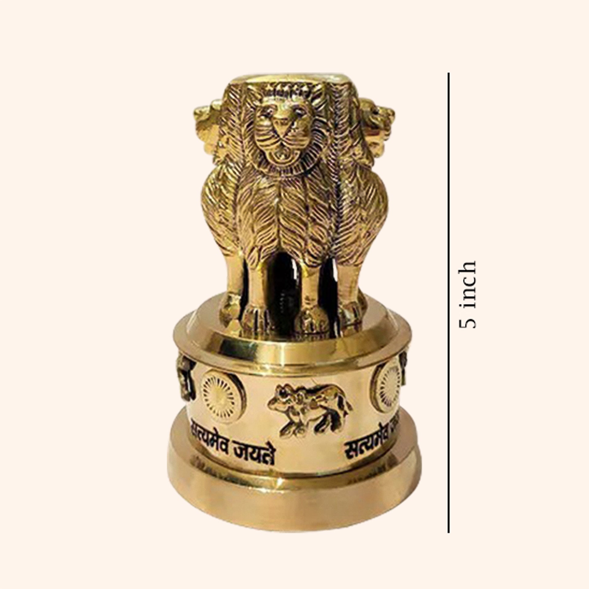 My Vastu Tool 5 INCH BRASS ASHOKA STAMBH - Image 2