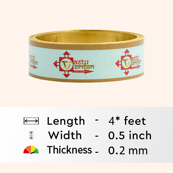 My Vastu Tool 4 FEET 0.5 INCH BRASS STRIP - Image 3
