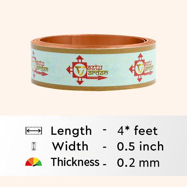 My Vastu Tool 4 FEET 0.5 INCH COPPER STRIP - Image 3