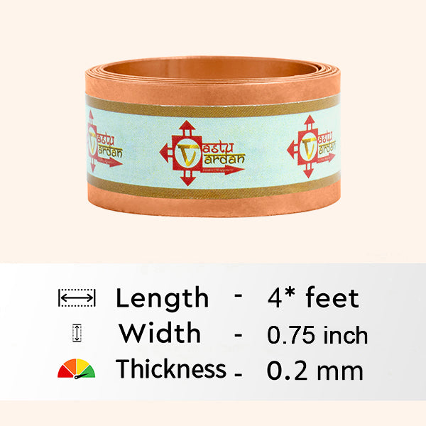 My Vastu Tool 4 FEET 0.75 INCH COPPER STRIP - Image 3