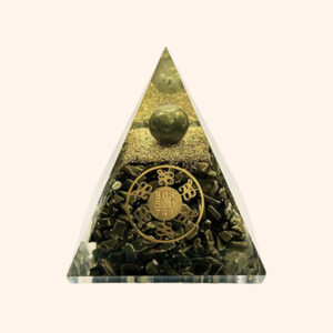 3 INCH PYRITE ZUBO COIN CRYSTAL PYRAMID